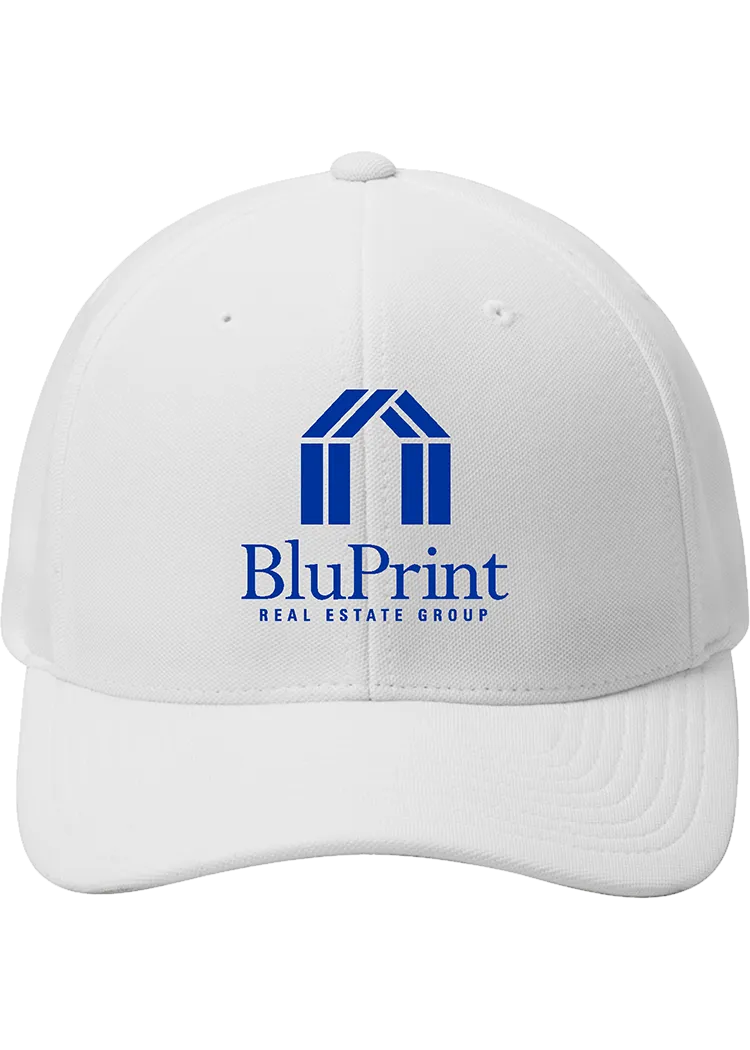 BluPrint Flexfit cap stacked logo