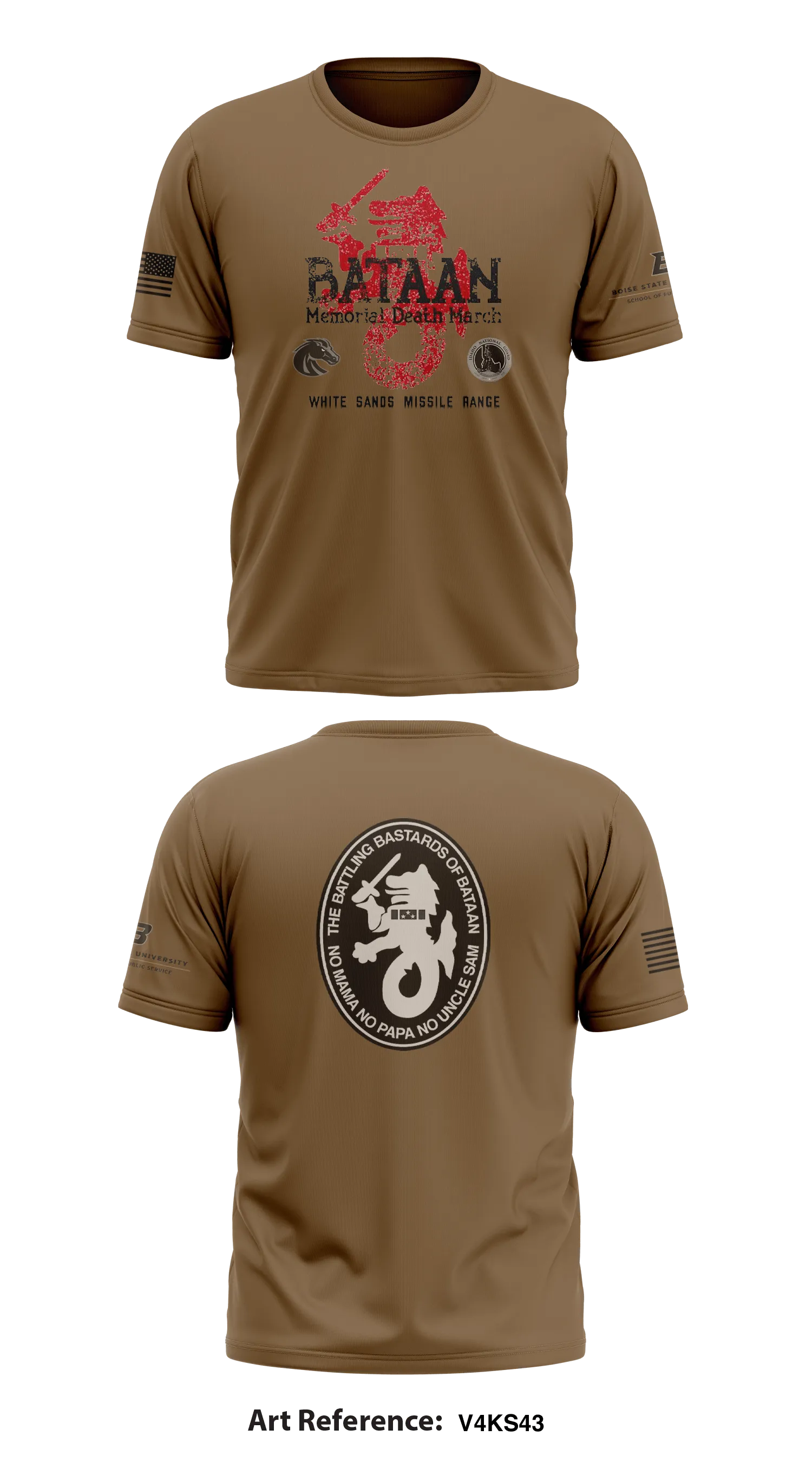 Boise State Army ROTC Store 1 Core Men's SS Performance Tee - v4Ks43