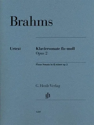 BRAHMS - PIANO SONATA F SHARP MINOR OP 2
