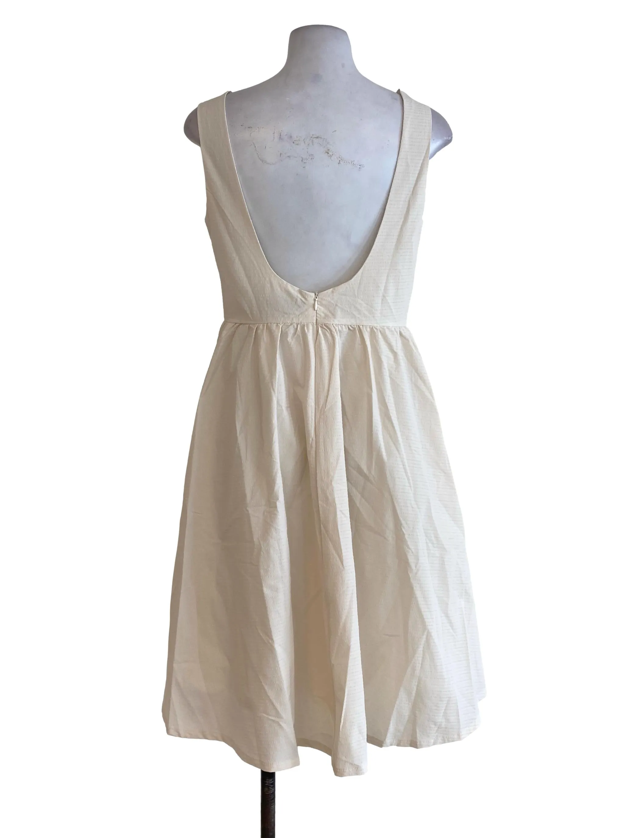 Buttermilk Textured Blouson Dress