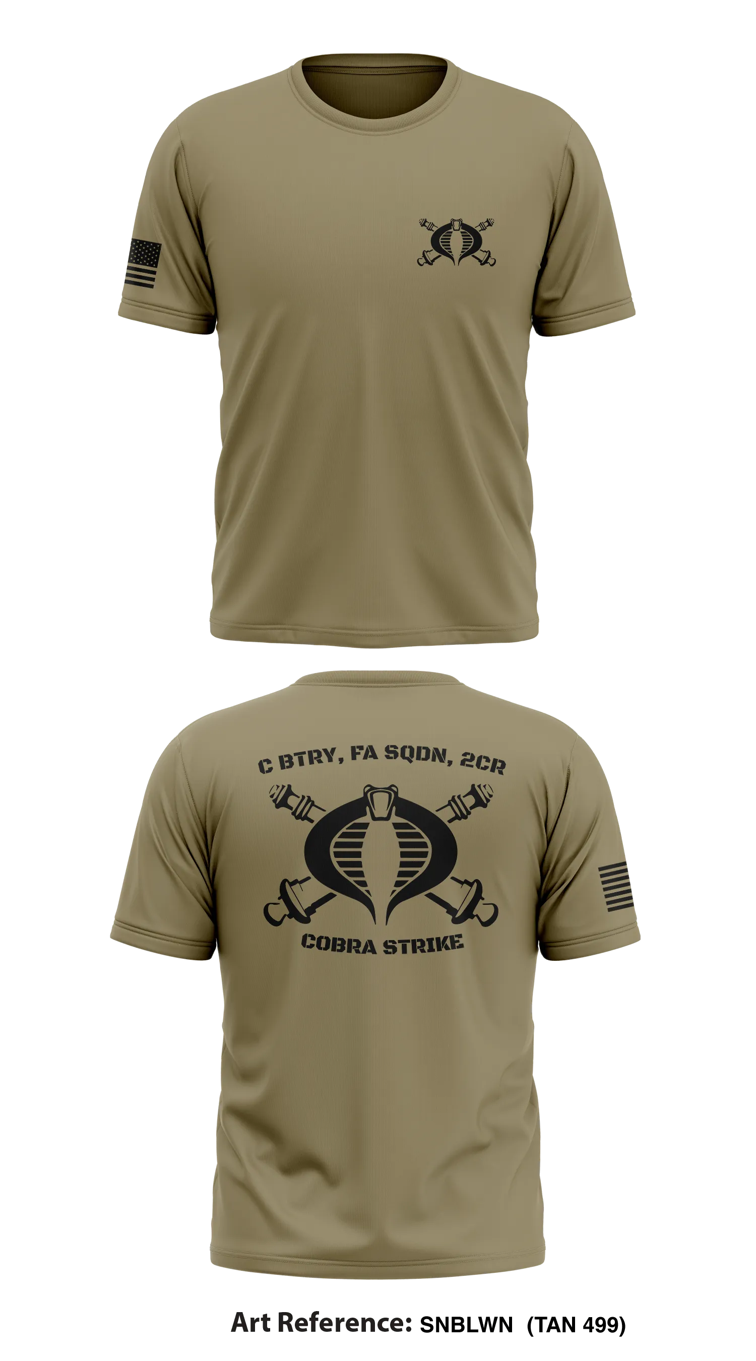 C BTRY, FA SQDN, 2CR Store 1 Core Men's SS Performance Tee - SNblWN