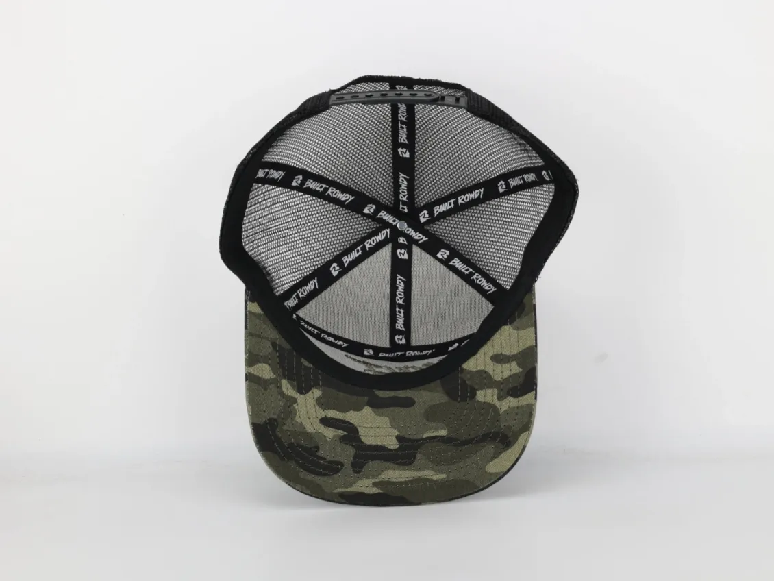 Camo 7 Panel Trucker