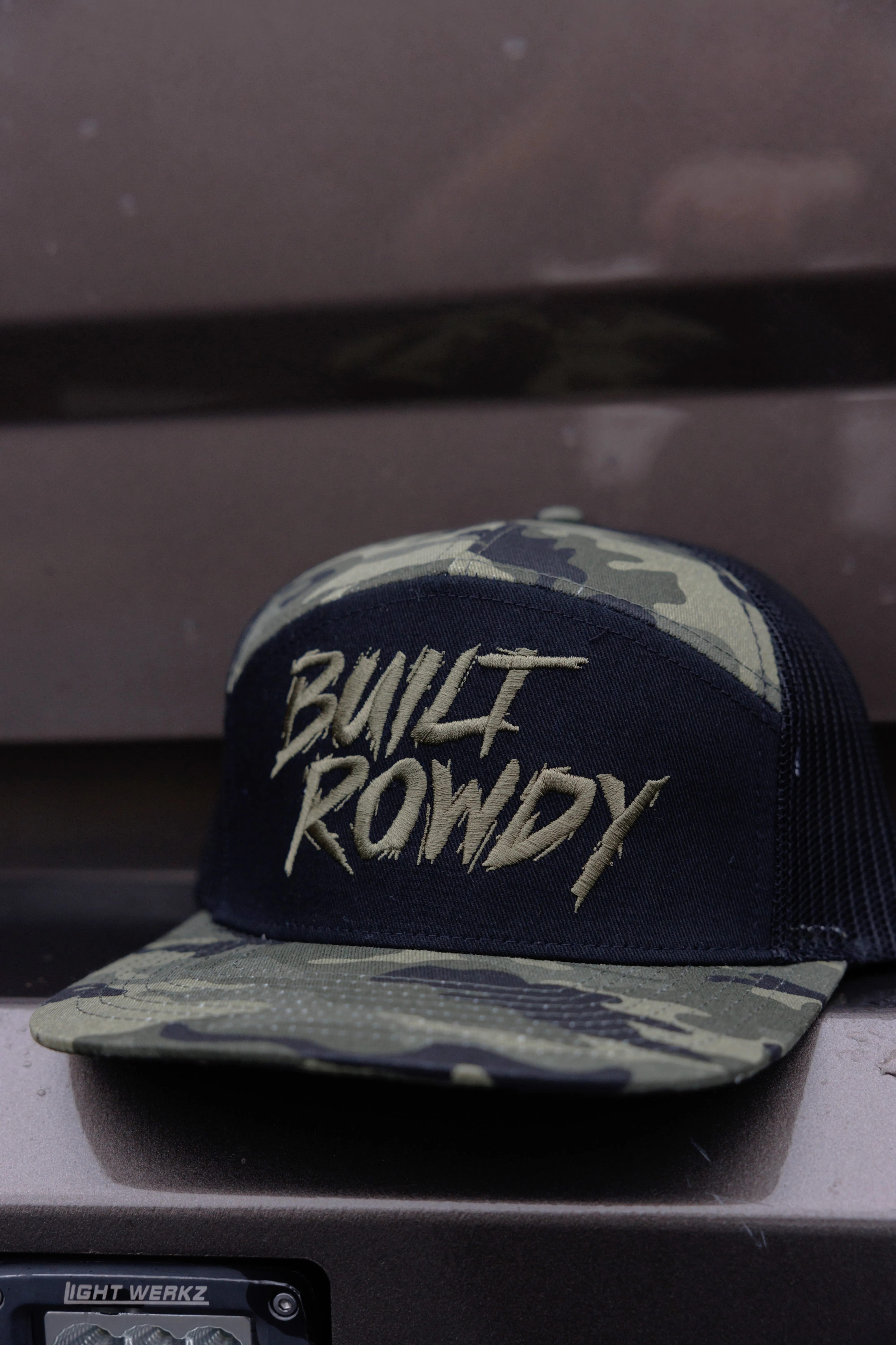 Camo 7 Panel Trucker