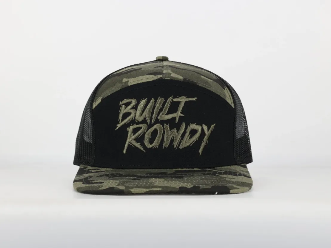Camo 7 Panel Trucker