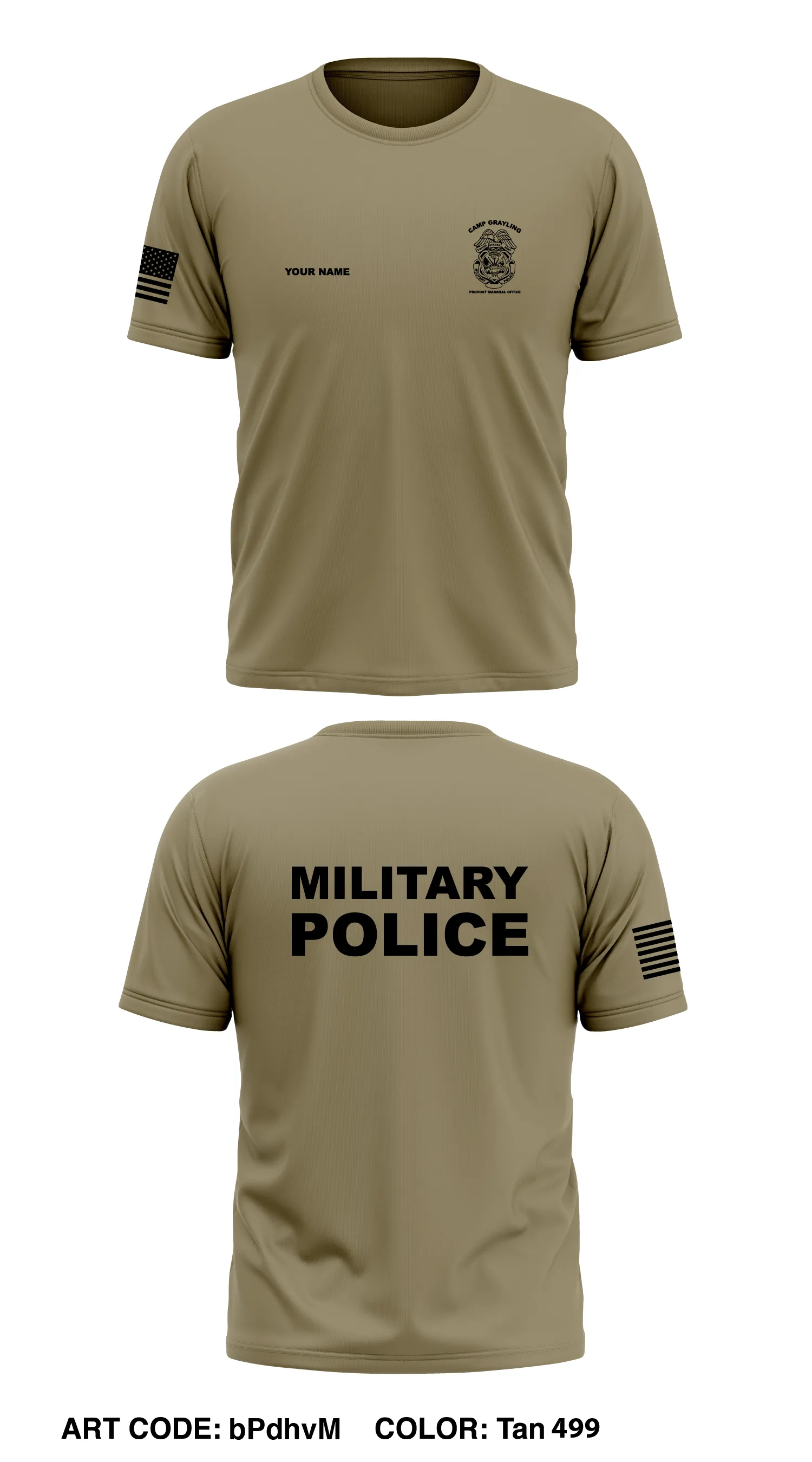 Camp Grayling PMO Store 1 Core Men's SS Performance Tee - bPdhvM