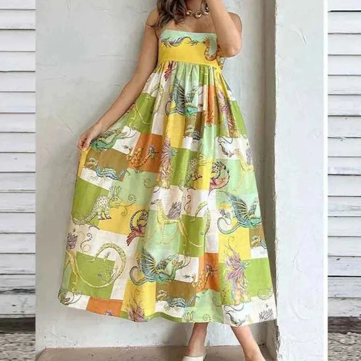 Carrie - Elegant print Mahiclide