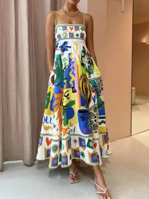 Carrie - Elegant print Mahiclide