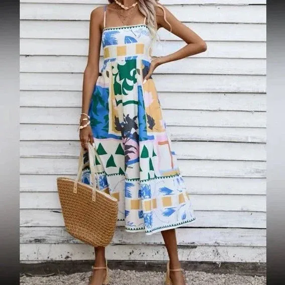 Carrie - Elegant print Mahiclide