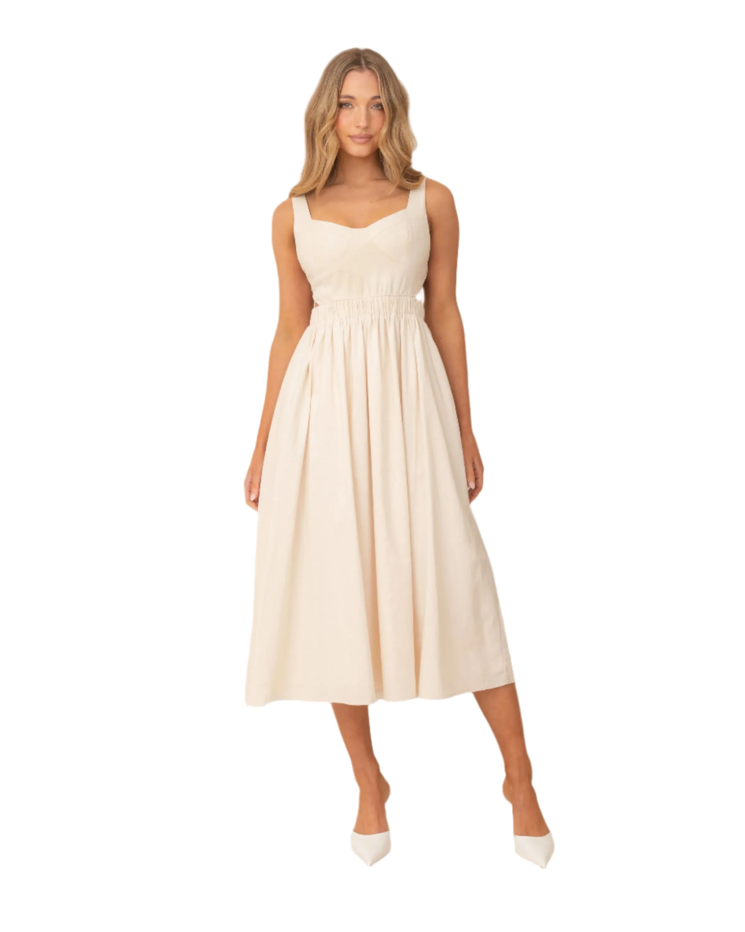 Carys – Elegant Open Back Women's Dress