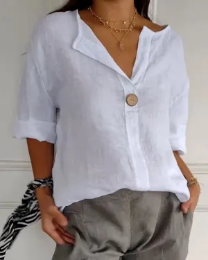 Casiana® | Elegant V-Neck Top