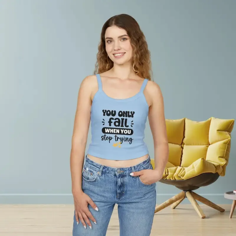Chic Spaghetti Strap Tank with Ring Spun Cotton