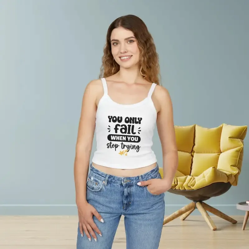 Chic Spaghetti Strap Tank with Ring Spun Cotton