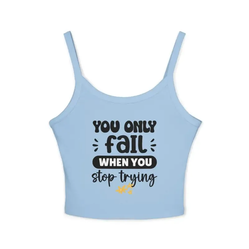 Chic Spaghetti Strap Tank with Ring Spun Cotton