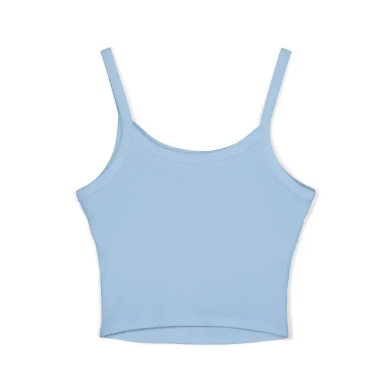 Chic Spaghetti Strap Tank with Ring Spun Cotton