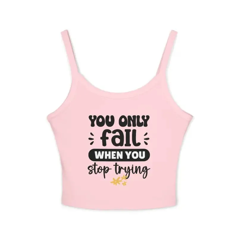 Chic Spaghetti Strap Tank with Ring Spun Cotton