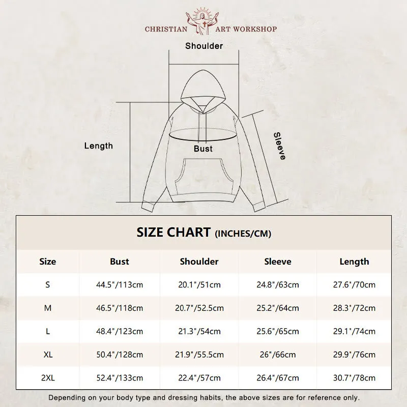Christianartworkshop Classic Colored Style Triumph of Archangel Michael Fleece Lined Polyester Hoodie