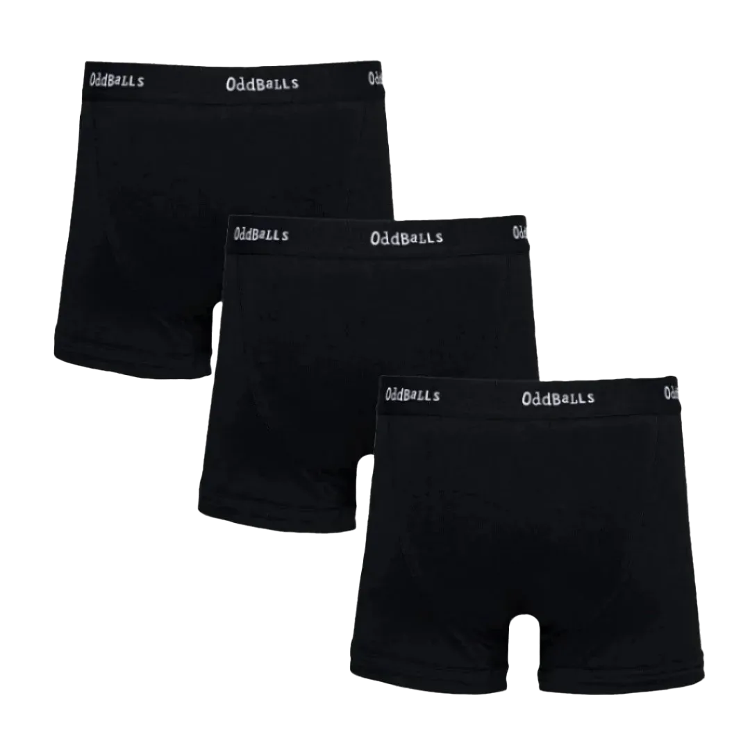 Classic Black Bundle - Mens Boxer Shorts 3 Pack Bundle
