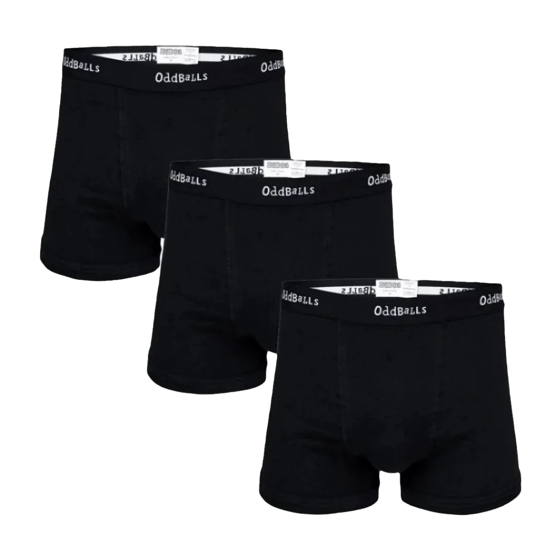 Classic Black Bundle - Mens Boxer Shorts 3 Pack Bundle