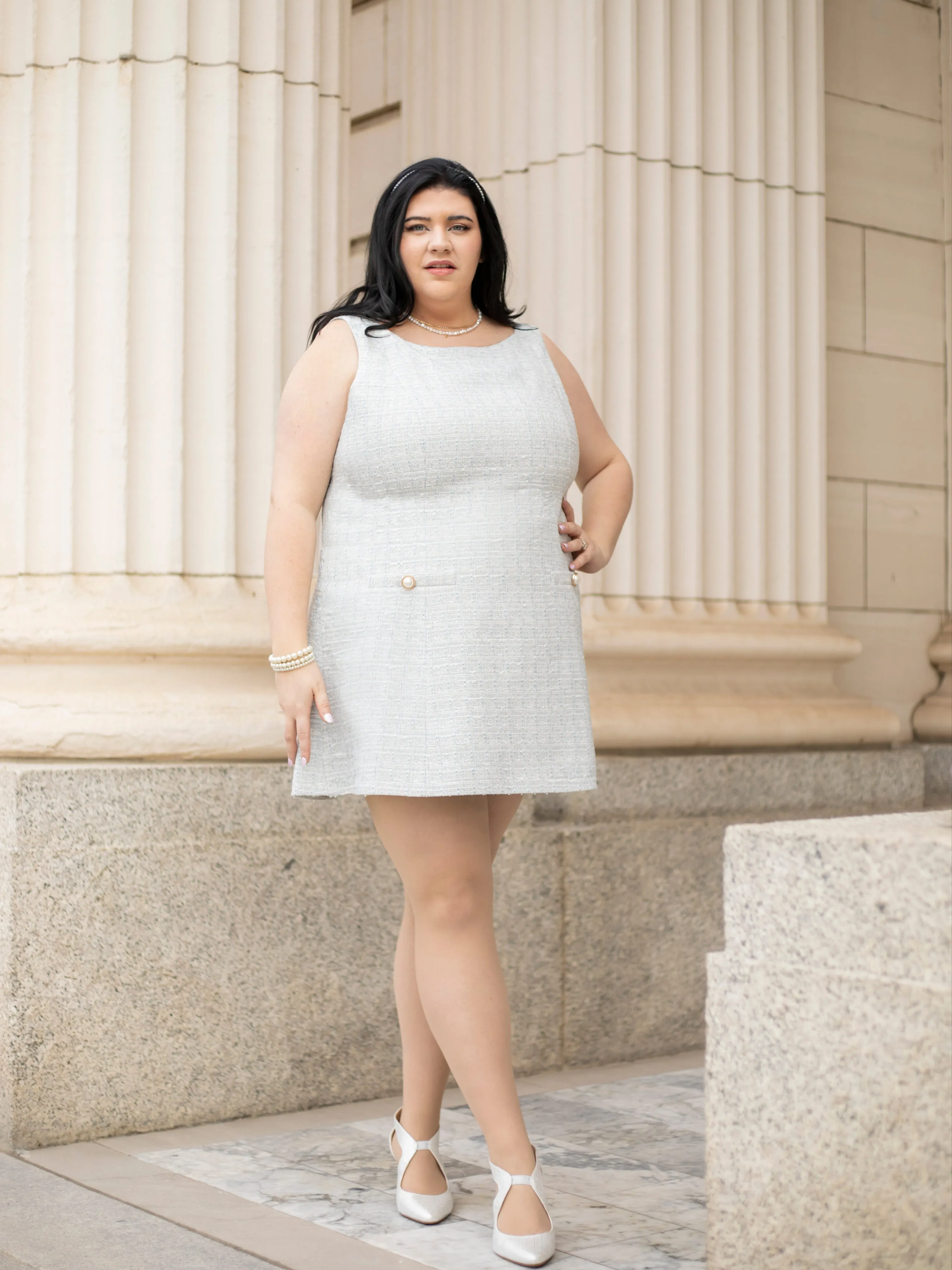Classic Dress in Baby Blue