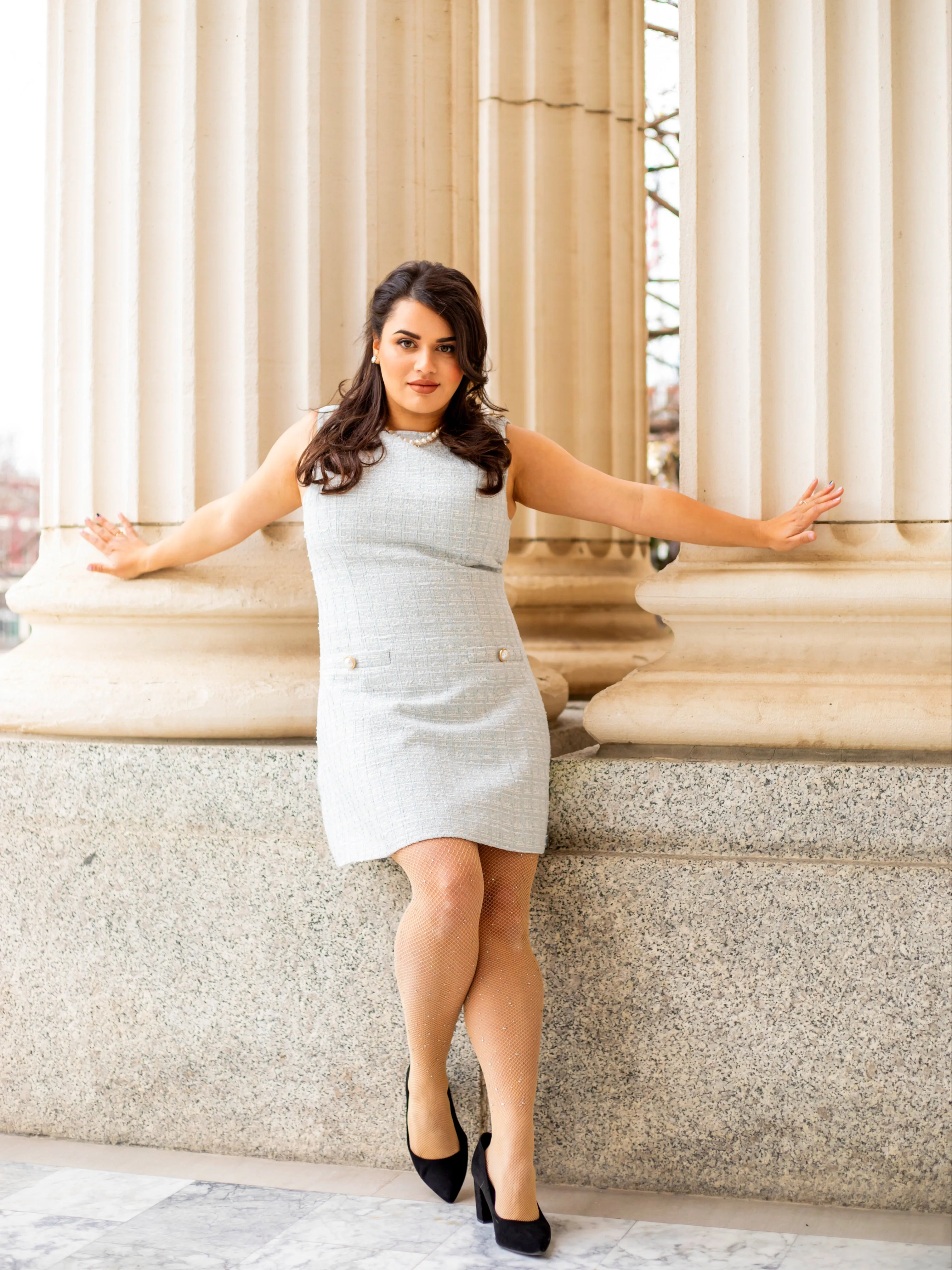 Classic Dress in Baby Blue