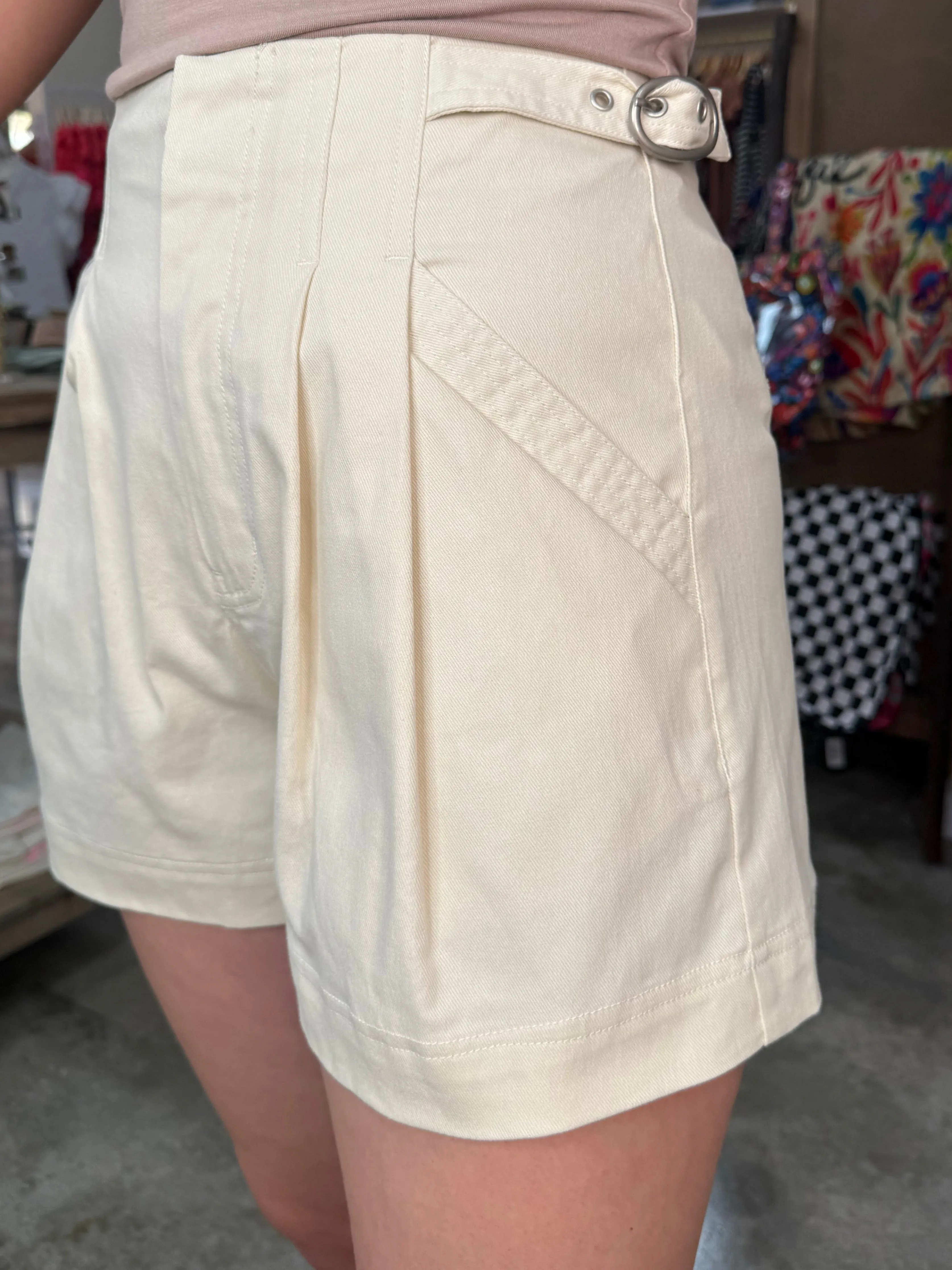 Classic Ecru Shorts