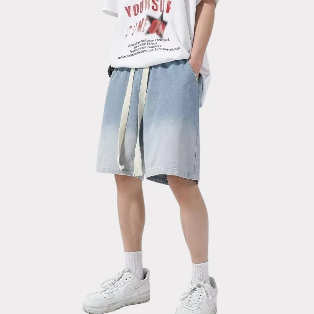 Classic Gradient Drawstring Shorts