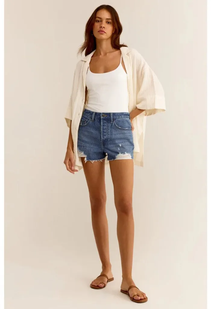 Classic Hi-Rise Denim Short-Vintage Indigo