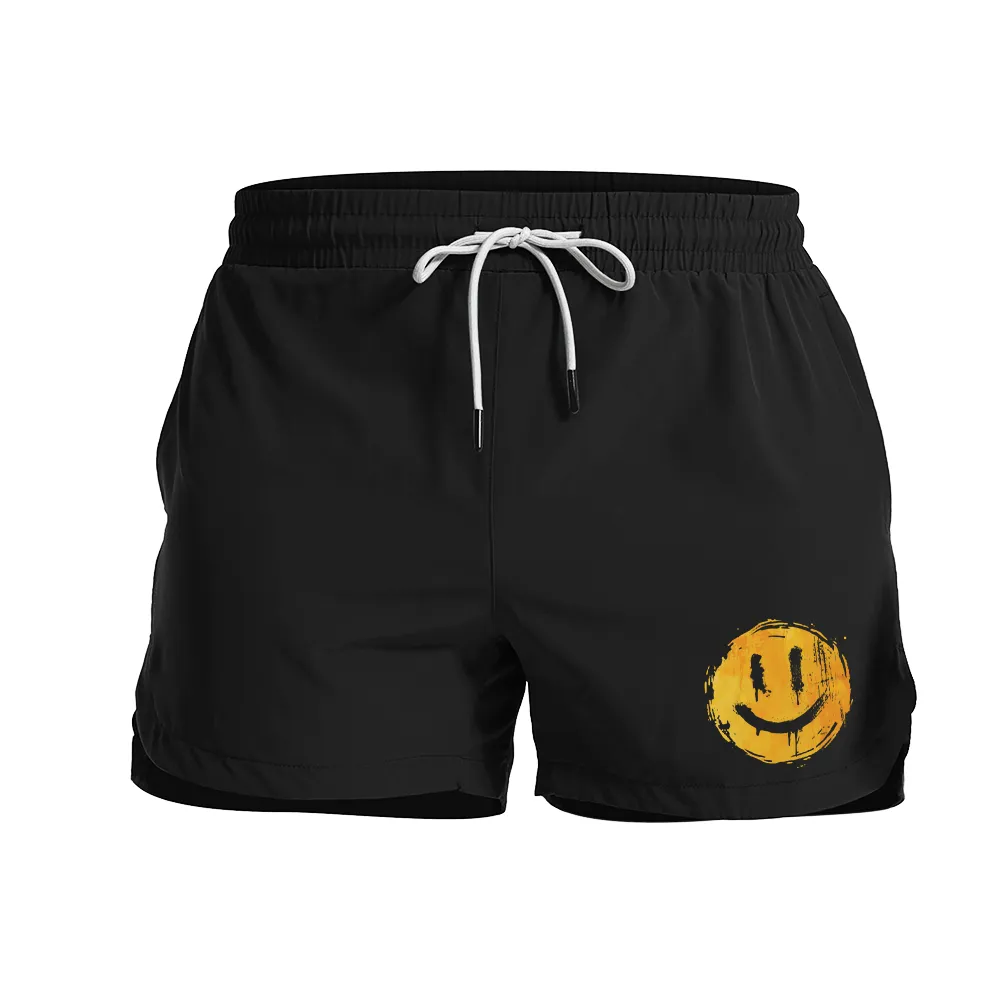 Classic Smiley Graphic Shorts