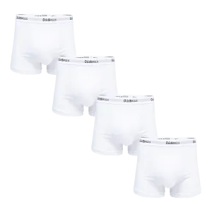 Classic White Bundle - Mens Boxer Shorts 4 Pack Bundle