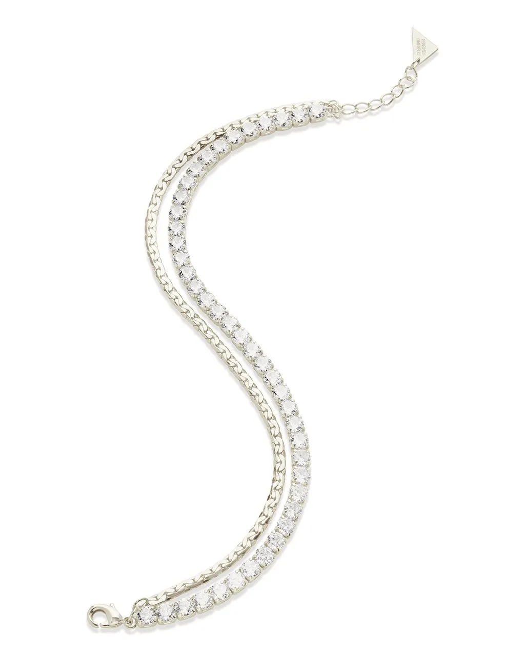 Clea CZ & Layered Chain Bracelet