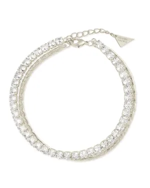 Clea CZ & Layered Chain Bracelet