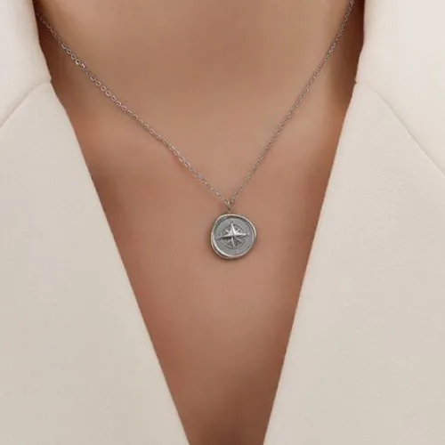 Compass Pendant Necklace