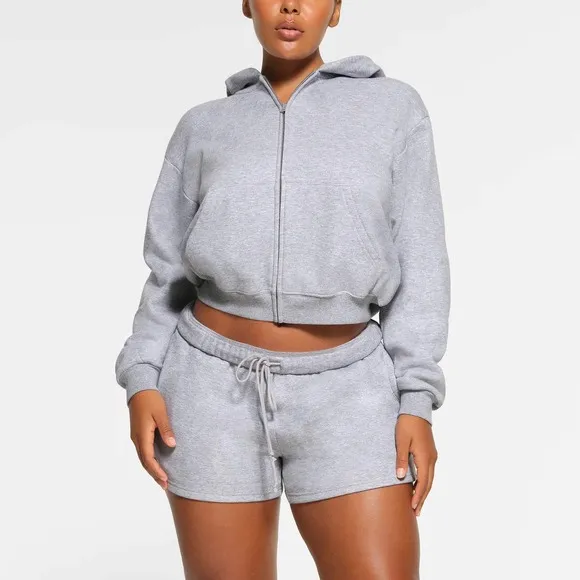 COTTON FLEECE CLASSIC SHORT  Heather Grey Medium
