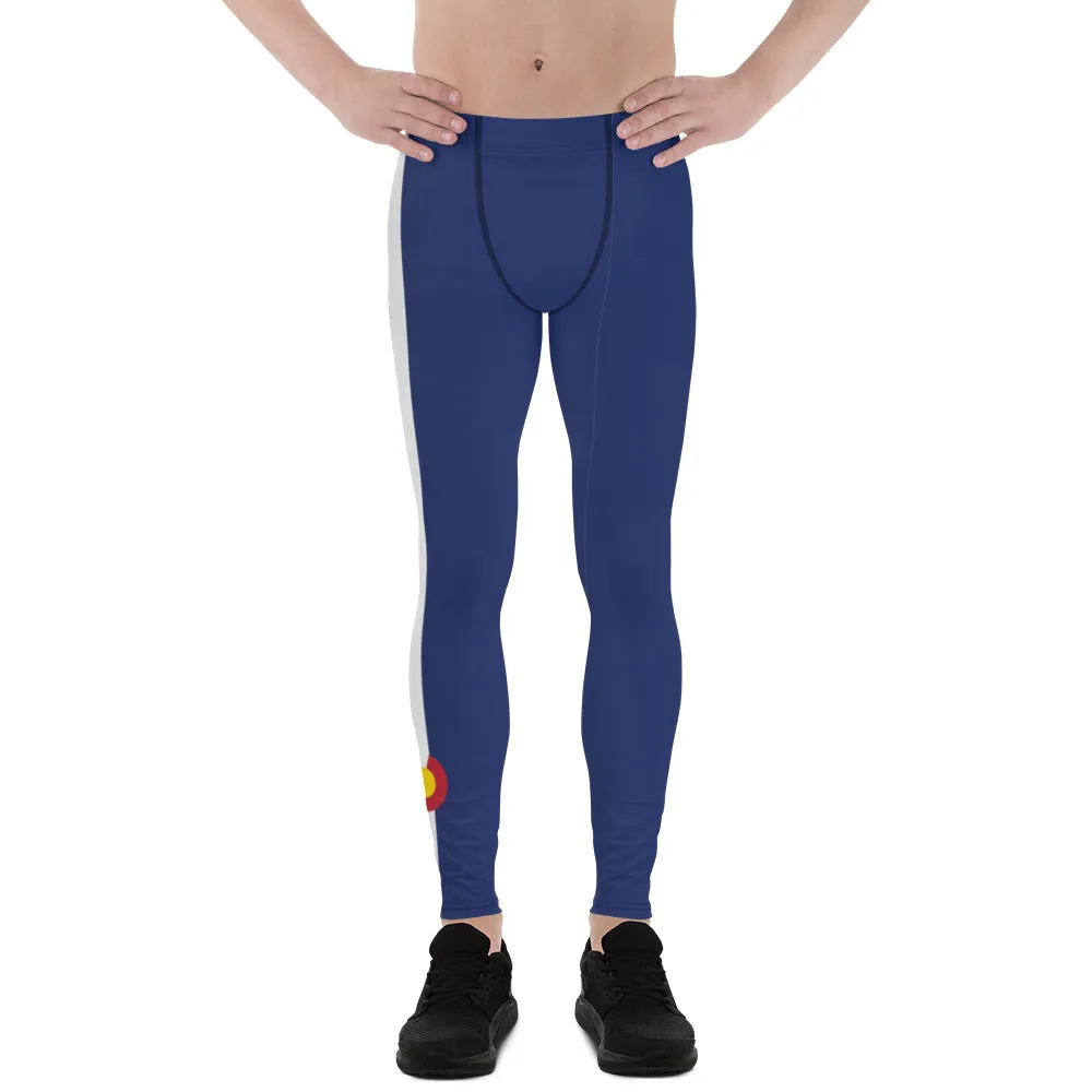 Crazy-Ass Leggings - Men's - Colorado Flag and Stripe on One Leg