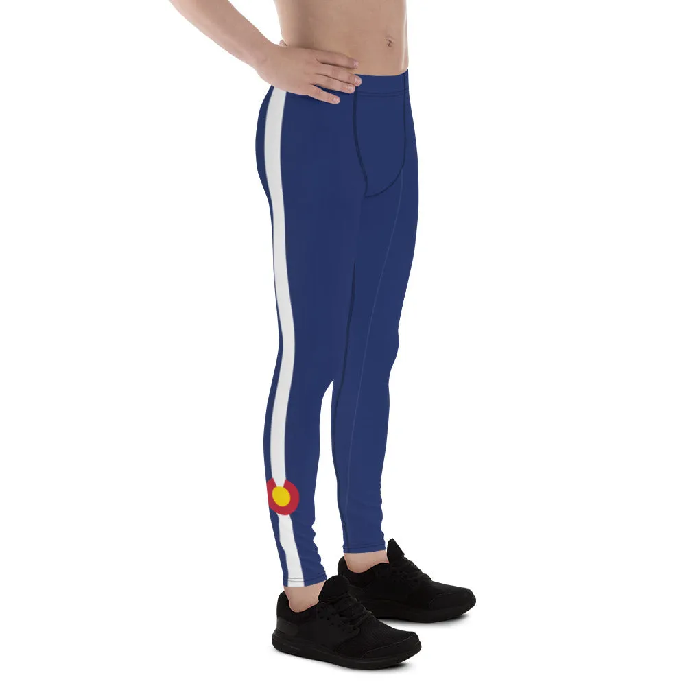 Crazy-Ass Leggings - Men's - Colorado Flag and Stripe on One Leg