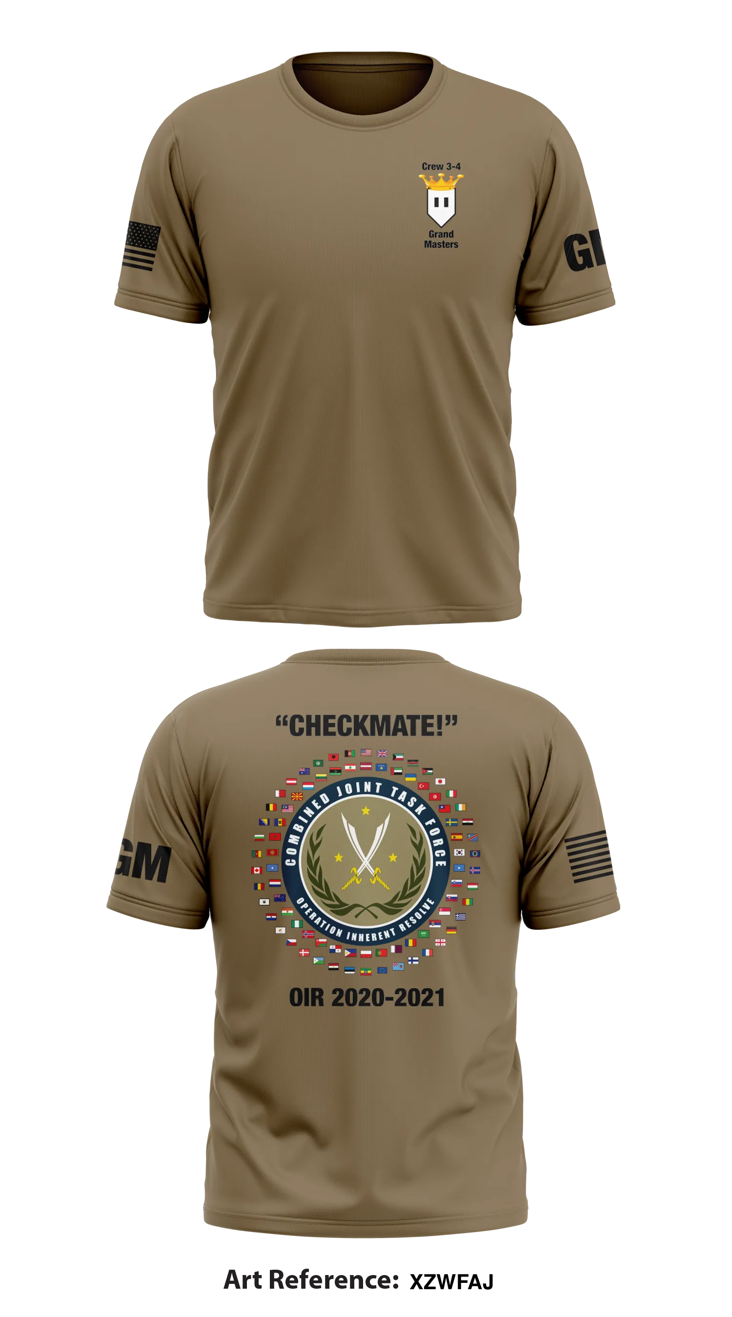 Crew 34, DET 3, 1st Space BDE Store 1 Core Men's SS Performance Tee - xzwFaj