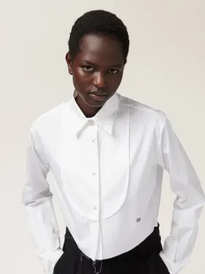 Cropped Cotton Poplin Shirt