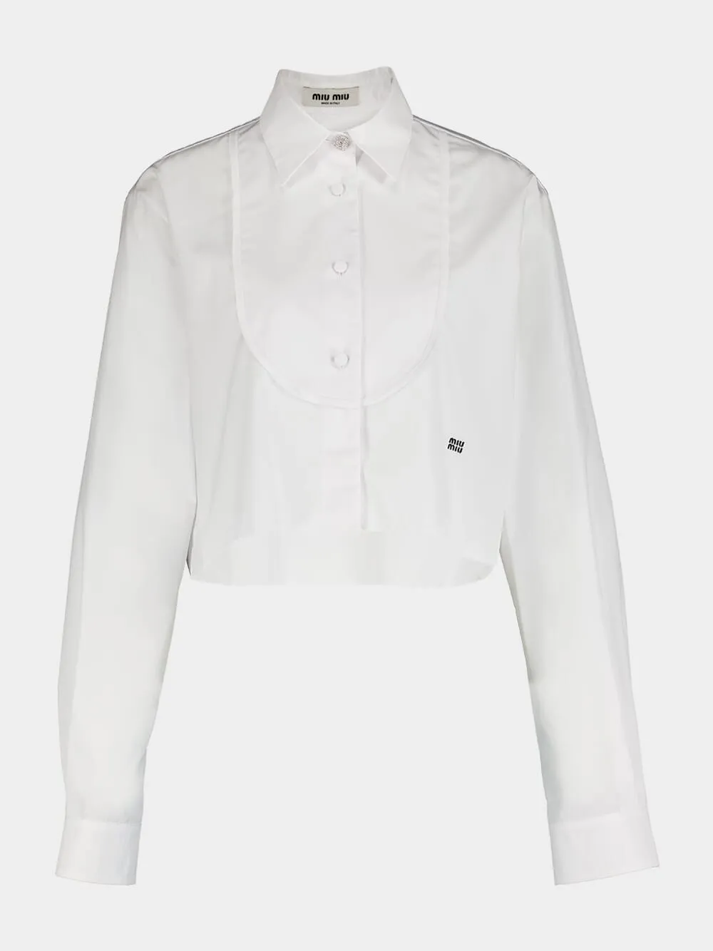 Cropped Cotton Poplin Shirt