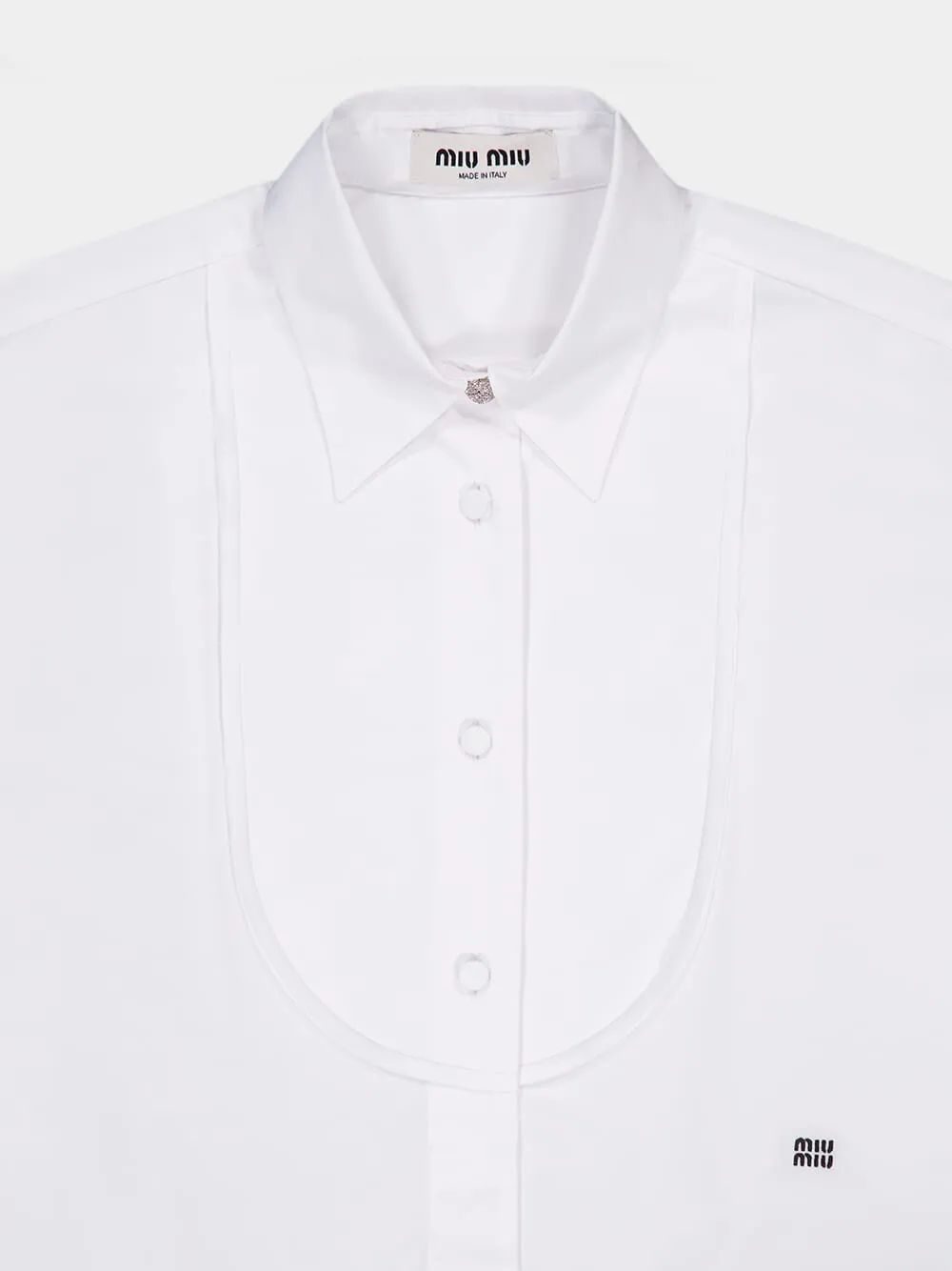 Cropped Cotton Poplin Shirt