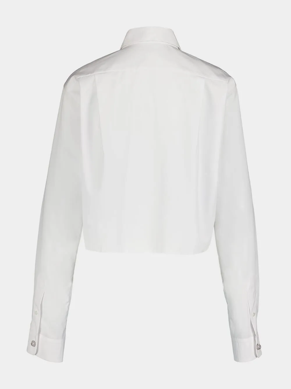 Cropped Cotton Poplin Shirt