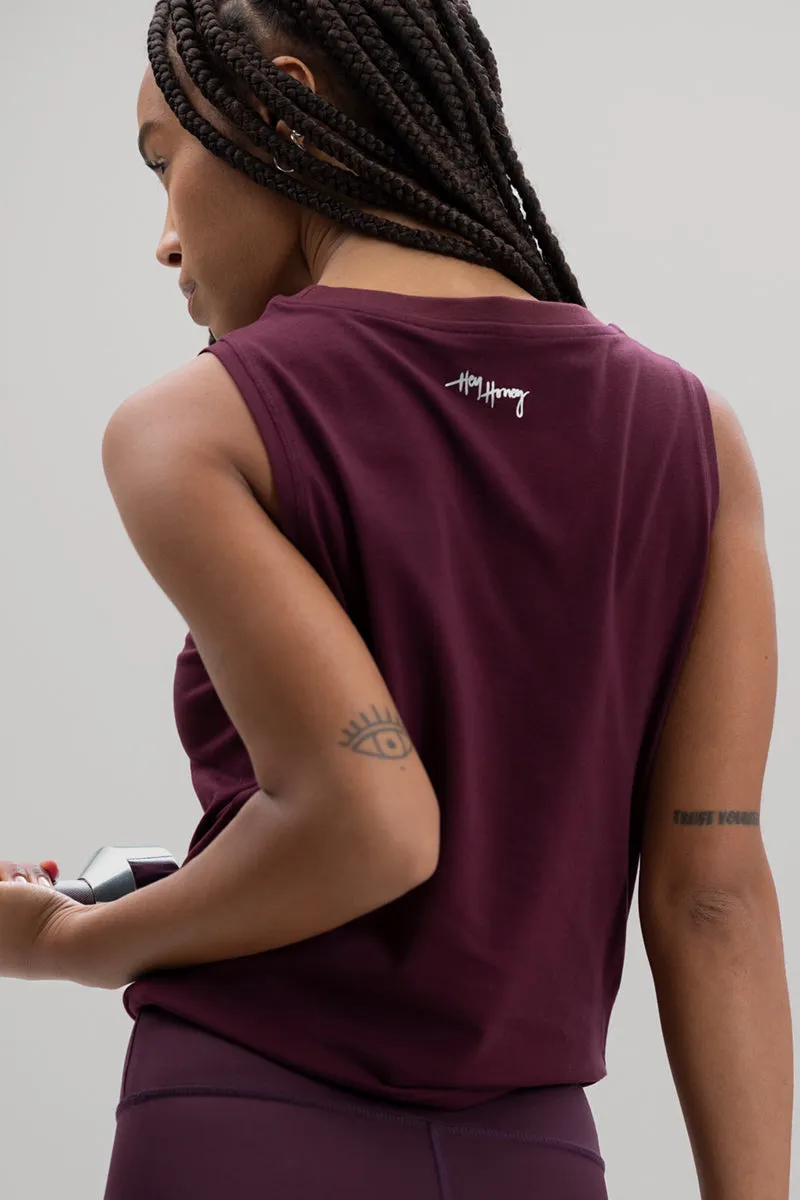 Cropped Top Wine