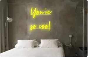 Custom text: You're so cool