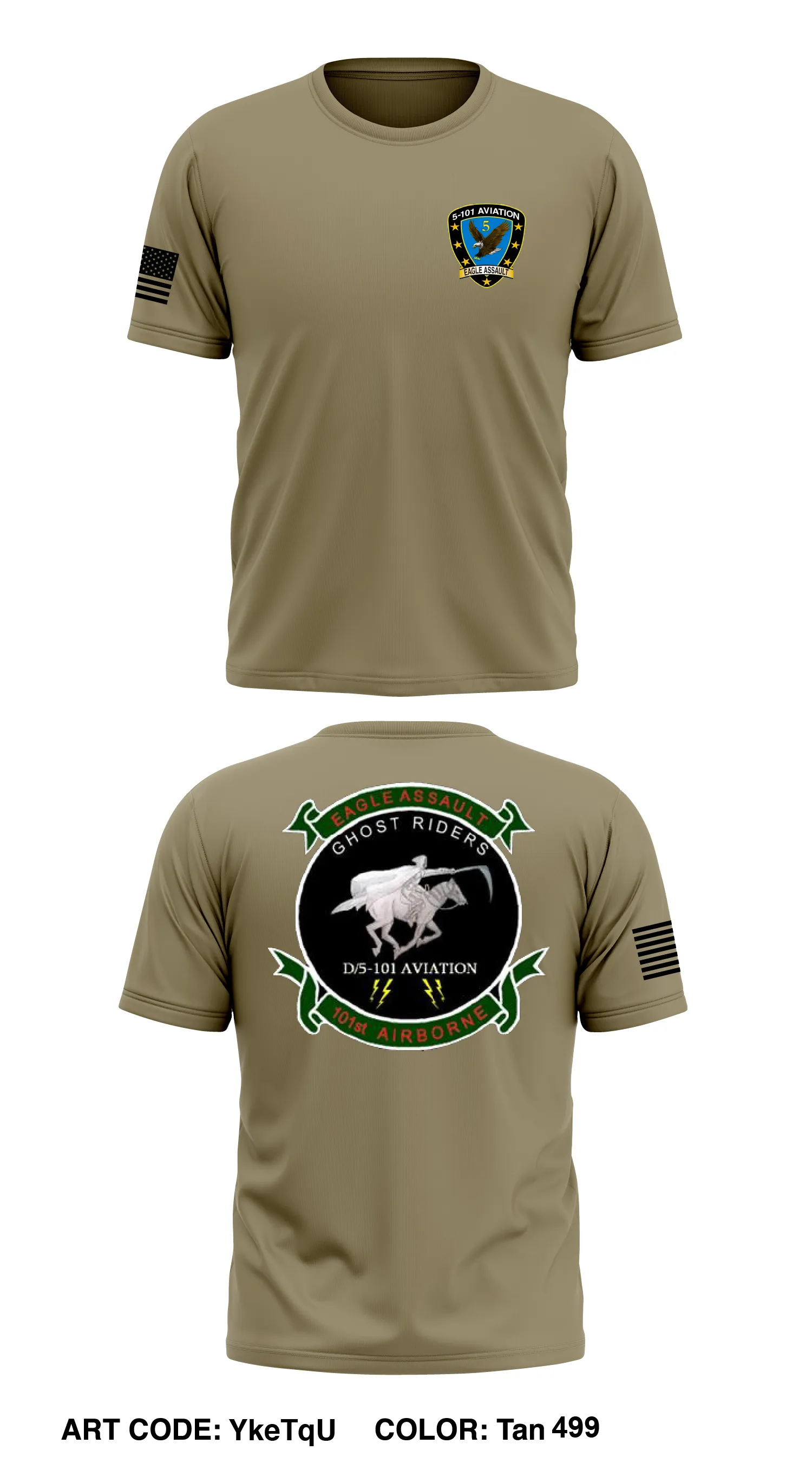 D Co, 5 BN, 101st CAB Store 1 Core Men's SS Performance Tee - YkeTqU