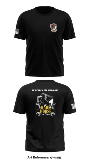 “Dark Horse” Echo/1-227th ARB Core Men's SS Performance Tee - Gy4nrn