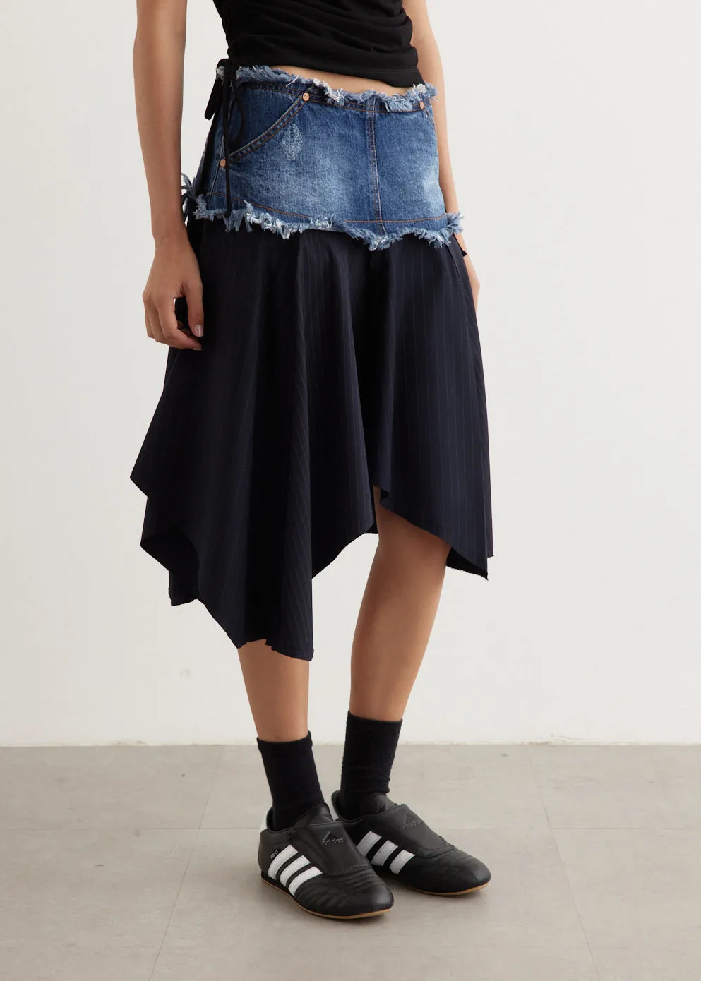 Denim Combination Fairy Skirt