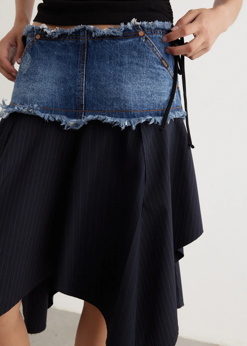 Denim Combination Fairy Skirt