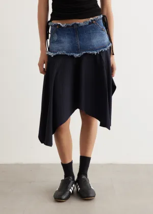 Denim Combination Fairy Skirt