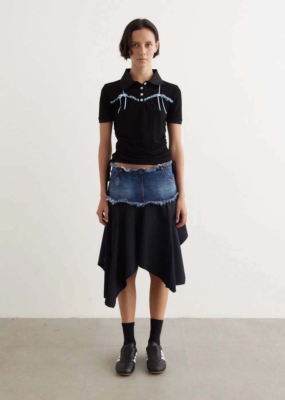 Denim Combination Fairy Skirt