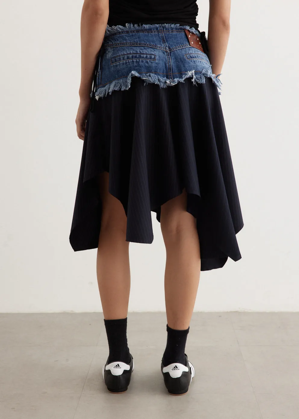 Denim Combination Fairy Skirt