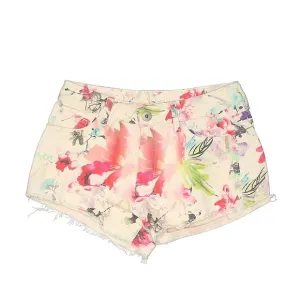 DL1961 Ivy Carnival high rise shorts watercolor floral denim 26 new NWOT
